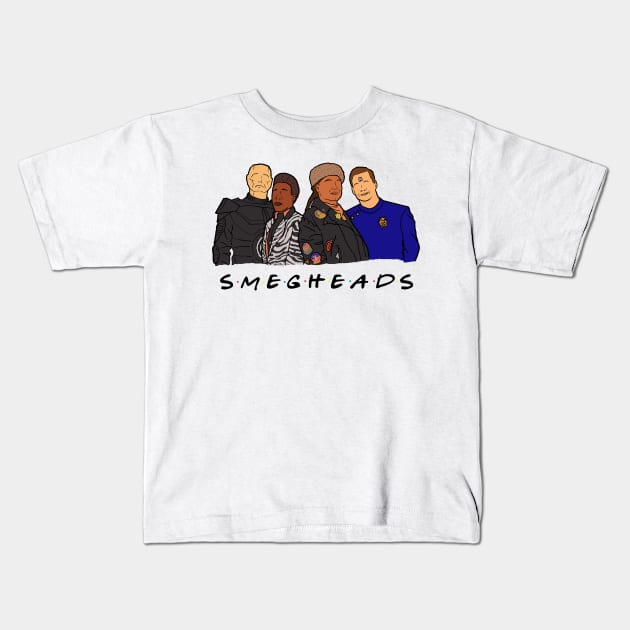 SMEGHEAD- RED DWARF / FRIENDS Kids T-Shirt by CaptainHuck41